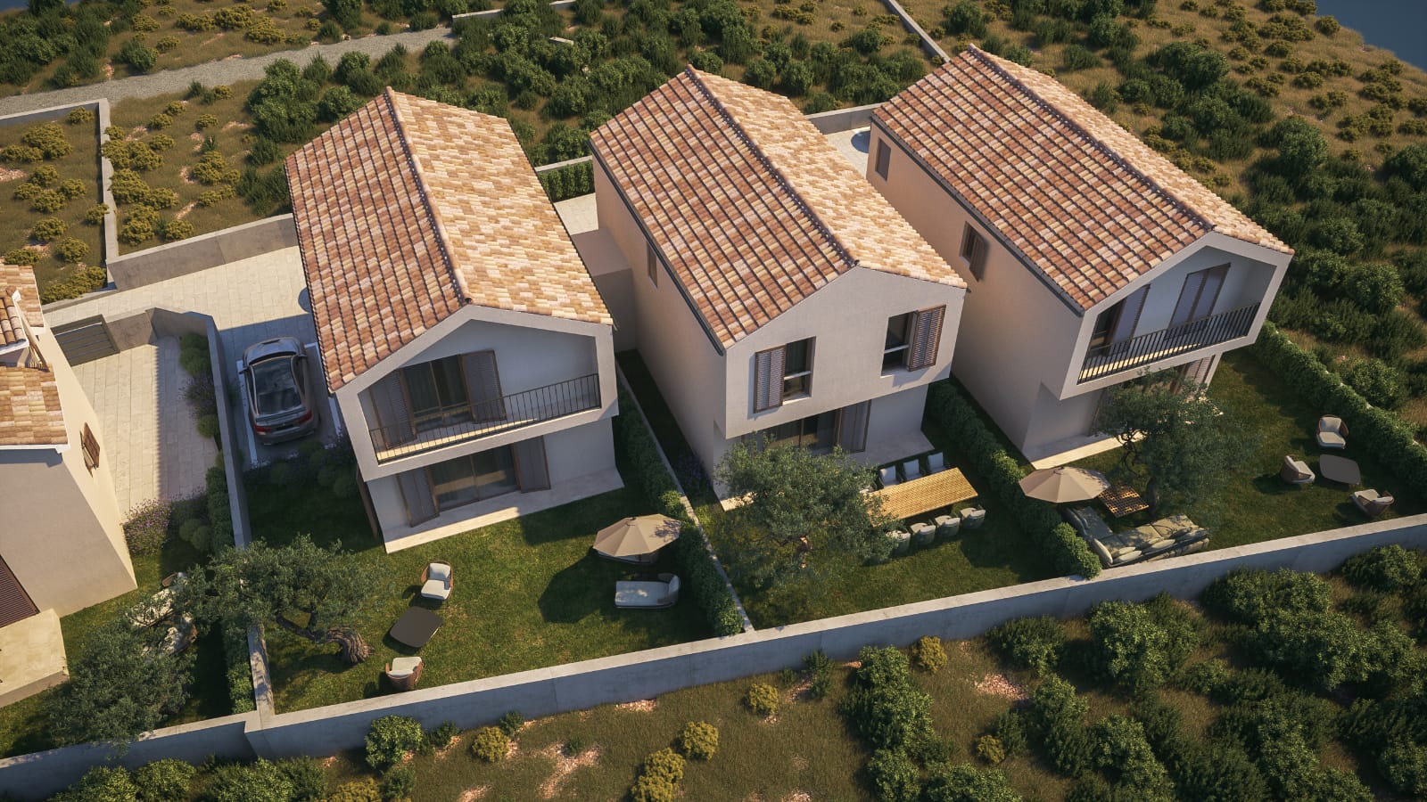 Duplex apartment in a new building in a beautiful location