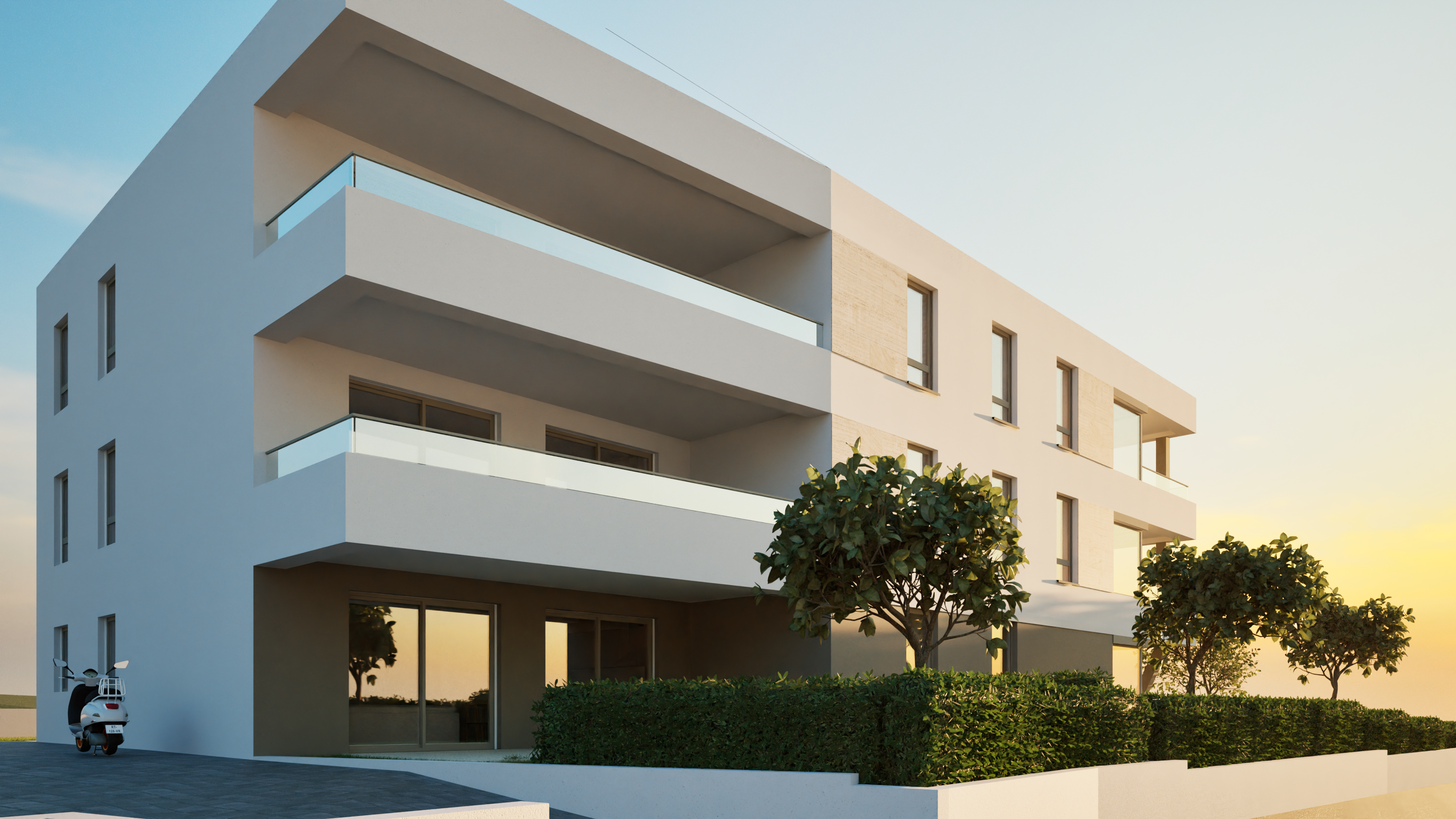 Apartment under construction on the first floor in a beautiful location