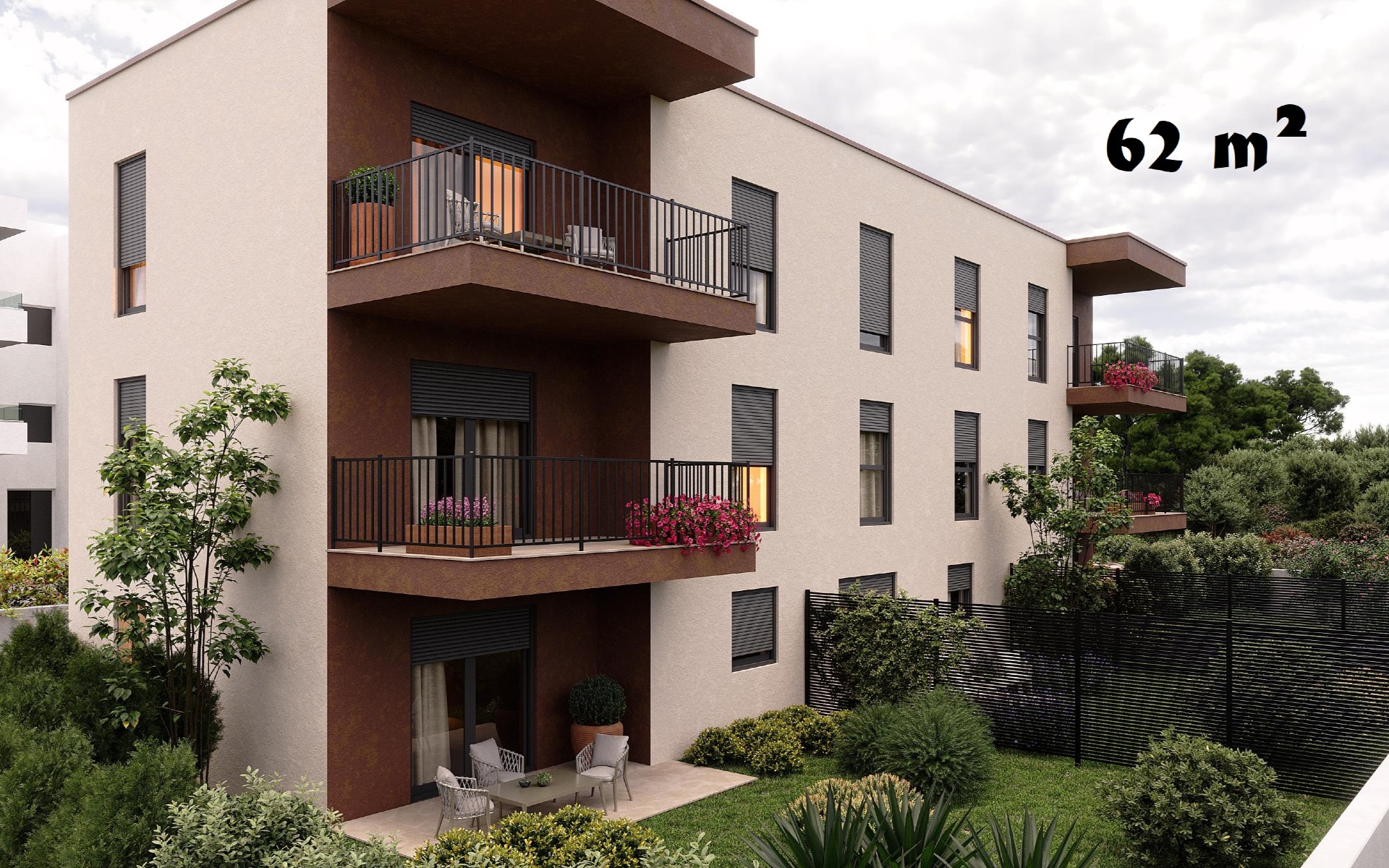 Stan sa dvije spavaće sobe u novogradnji