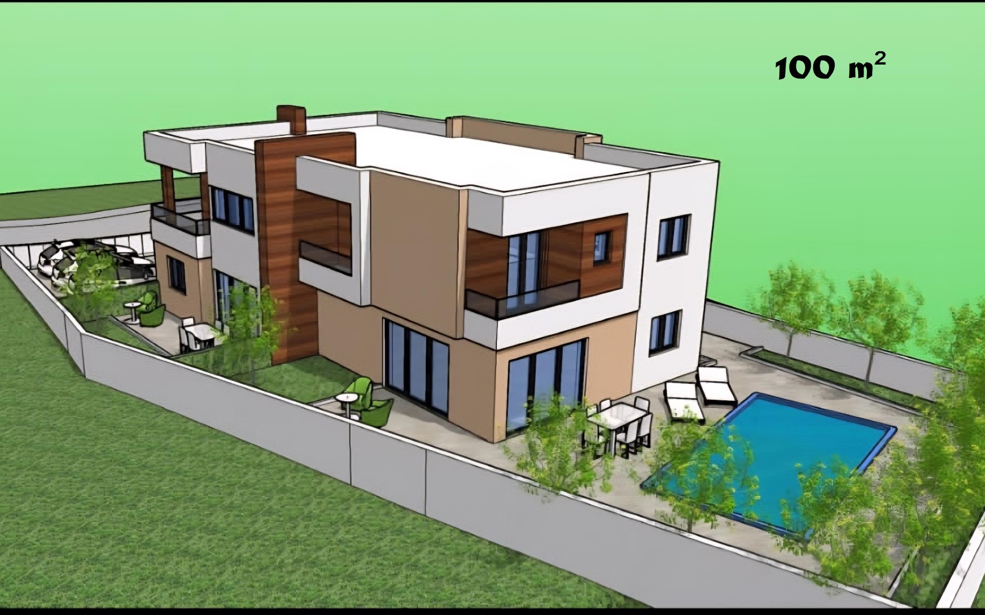 Prostrana kuća sa bazenom