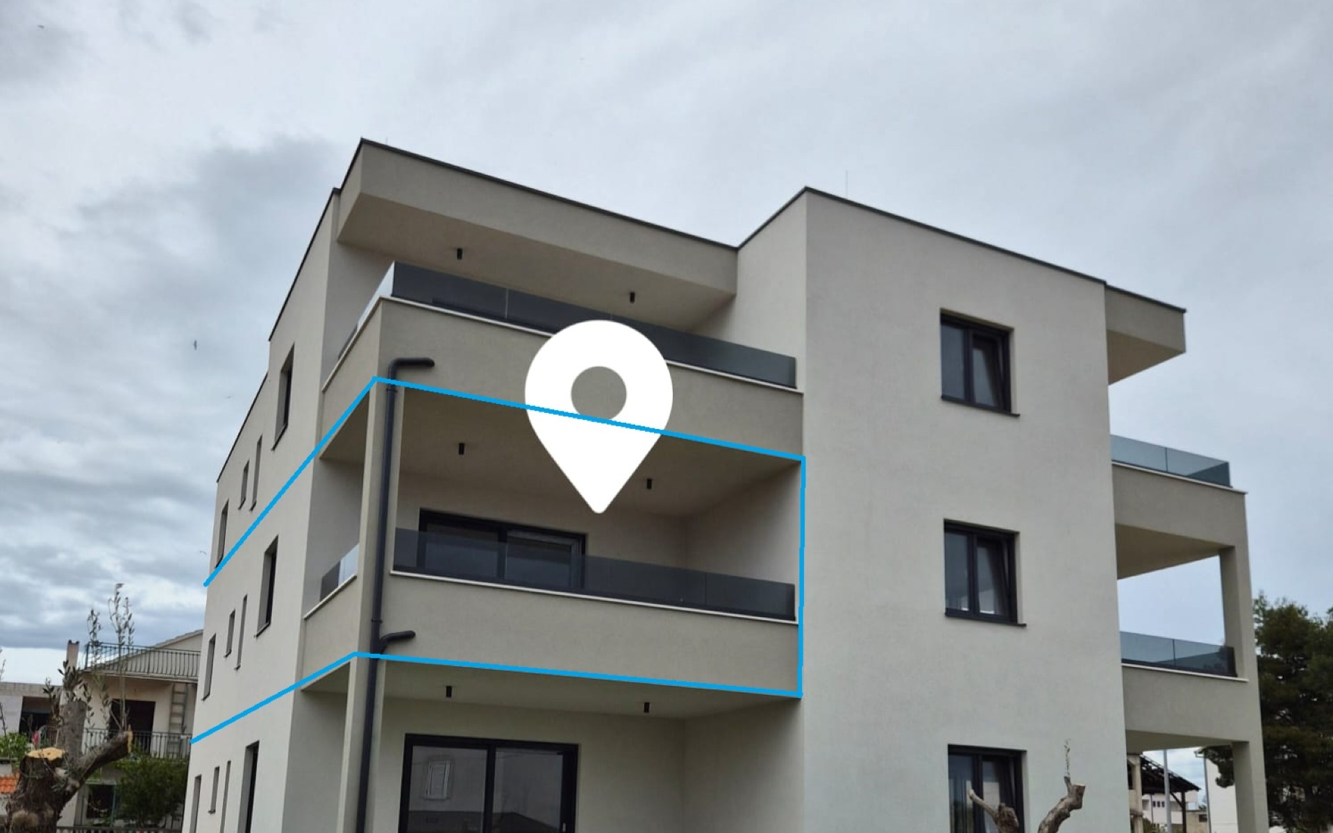 Lijepi dvosoban stan sa pogledom na more, u blizini centra